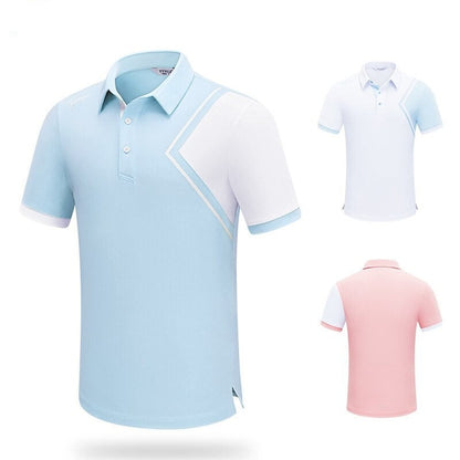 Summer Polo Breathable Casual Short Sleeved T Shirt