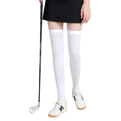 Summer Ice Silk Sunscreen Thigh High Socks