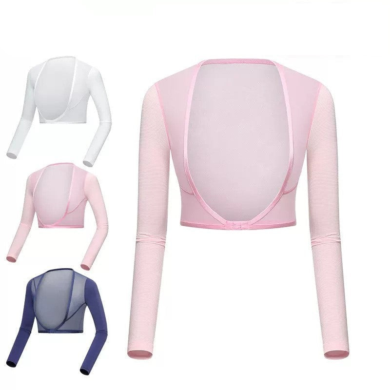 Long Sleeve Ice Silk Top